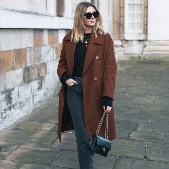 rust wool coat